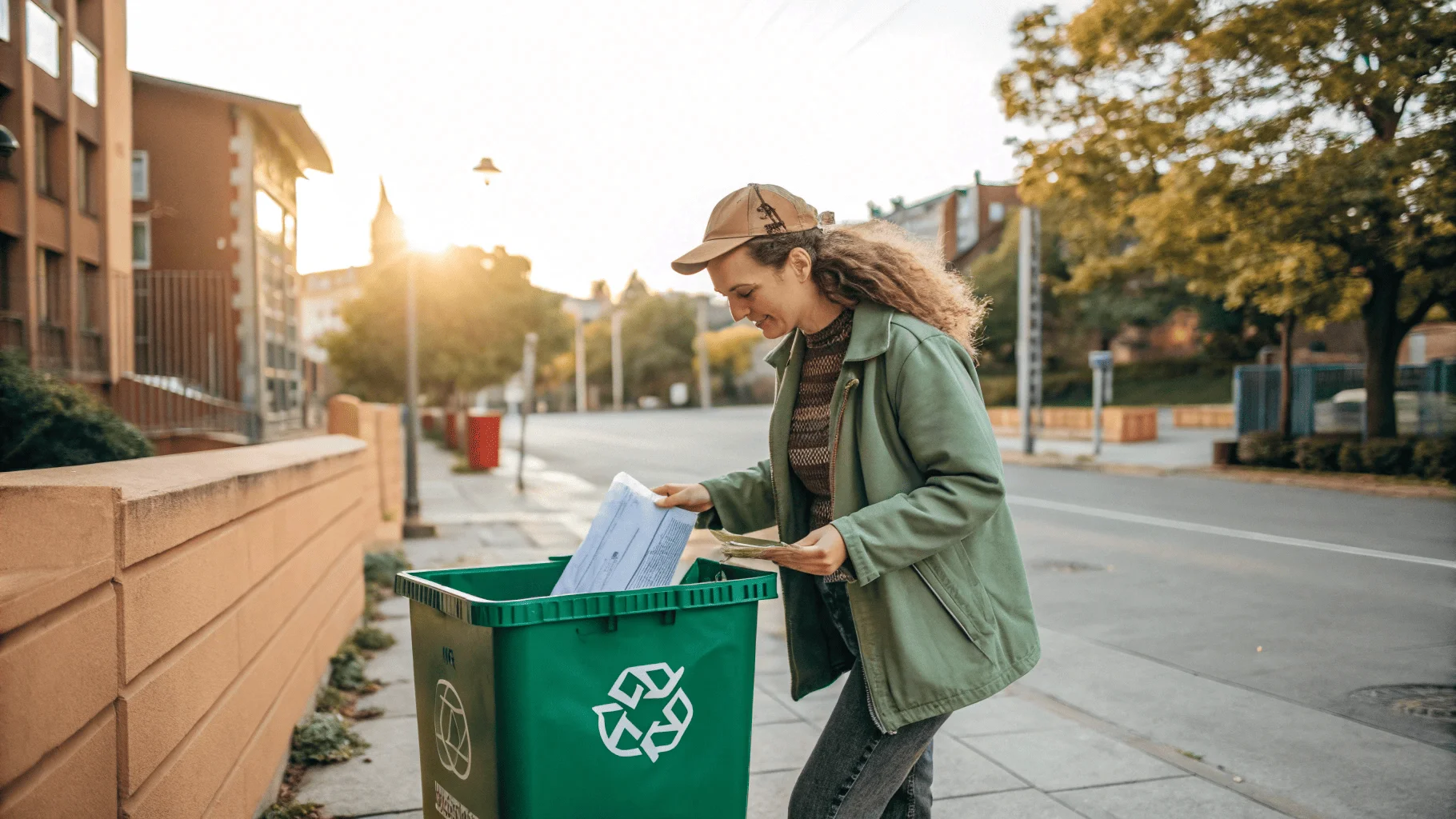A person choosing a cosmetic product with sustainable packaging in a store