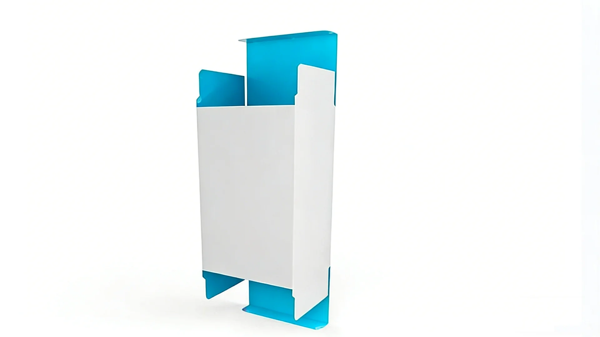 Straight Tuck End Box A straight tuck end box with a clean front panel