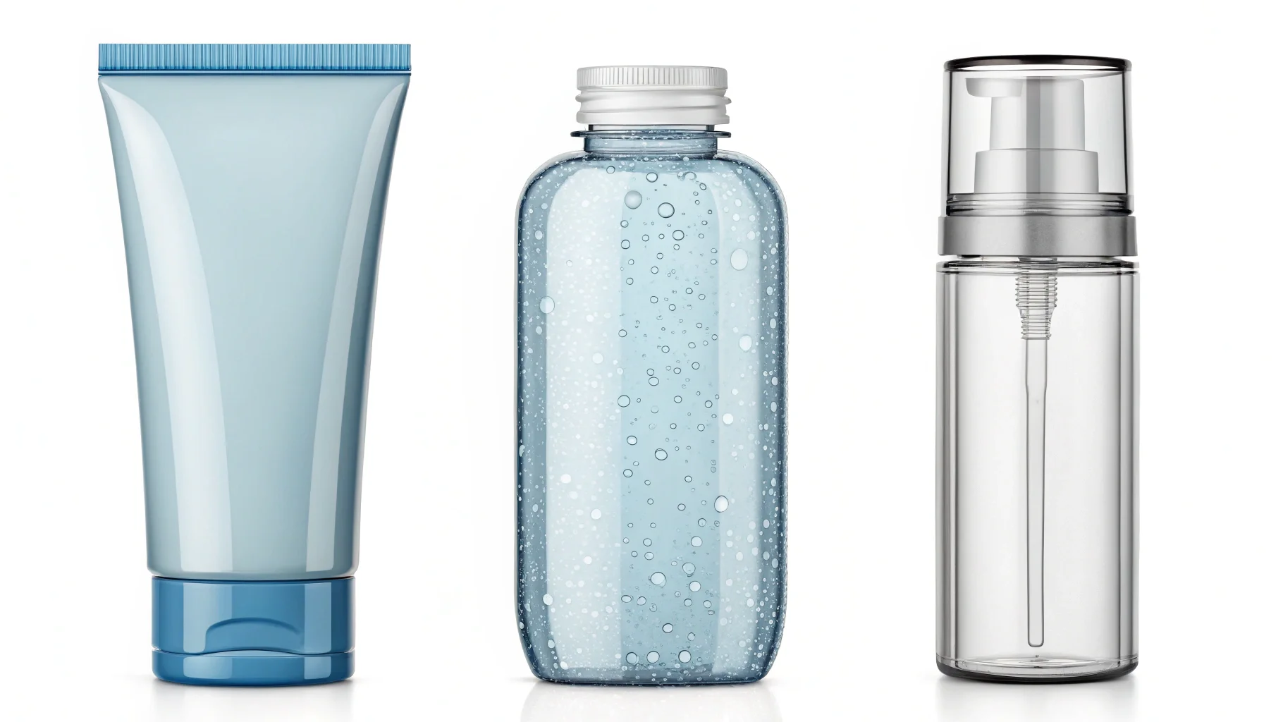 Different types of plastic resins in pellet form