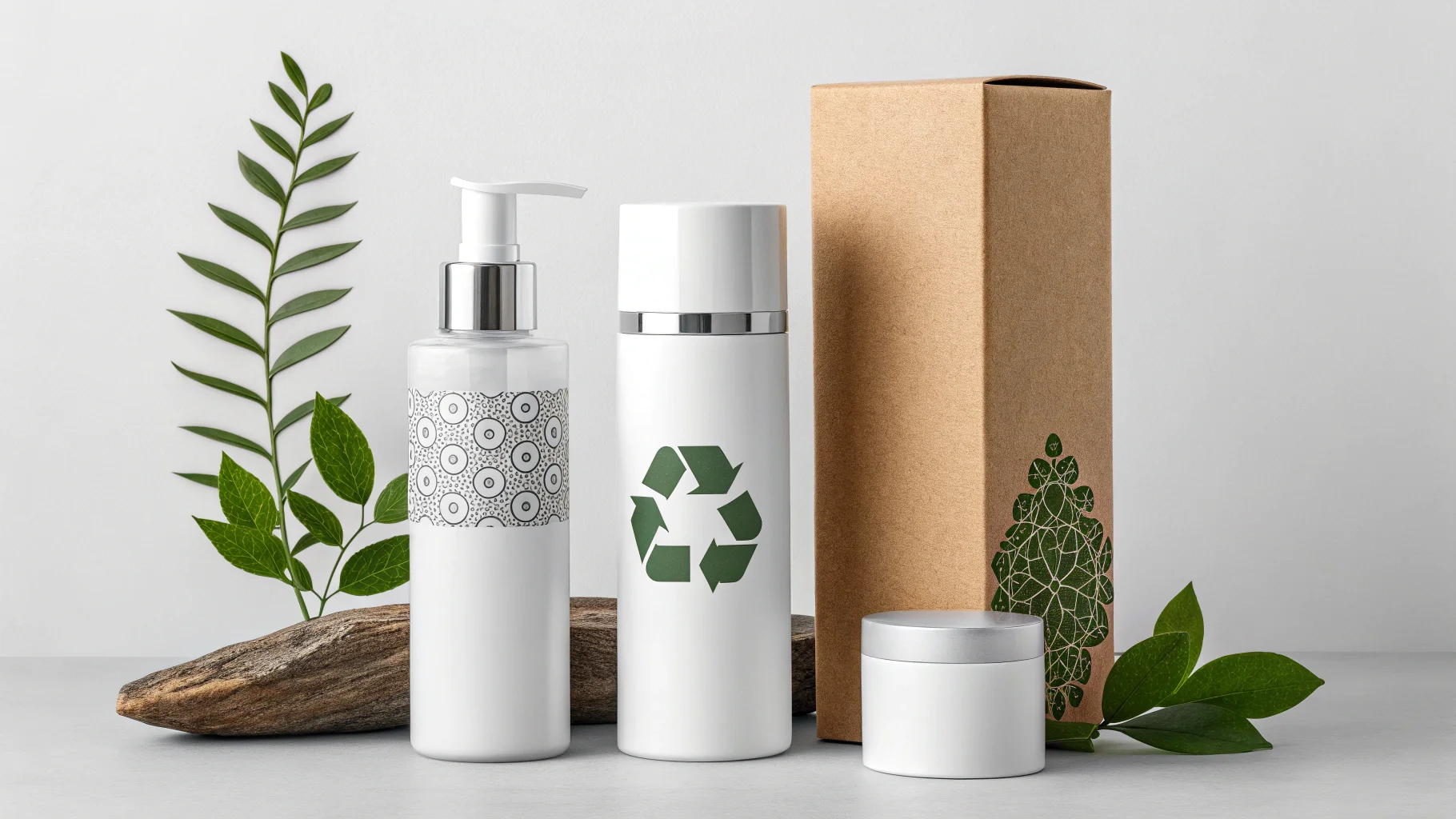modern and minimalist cosmetic packaging