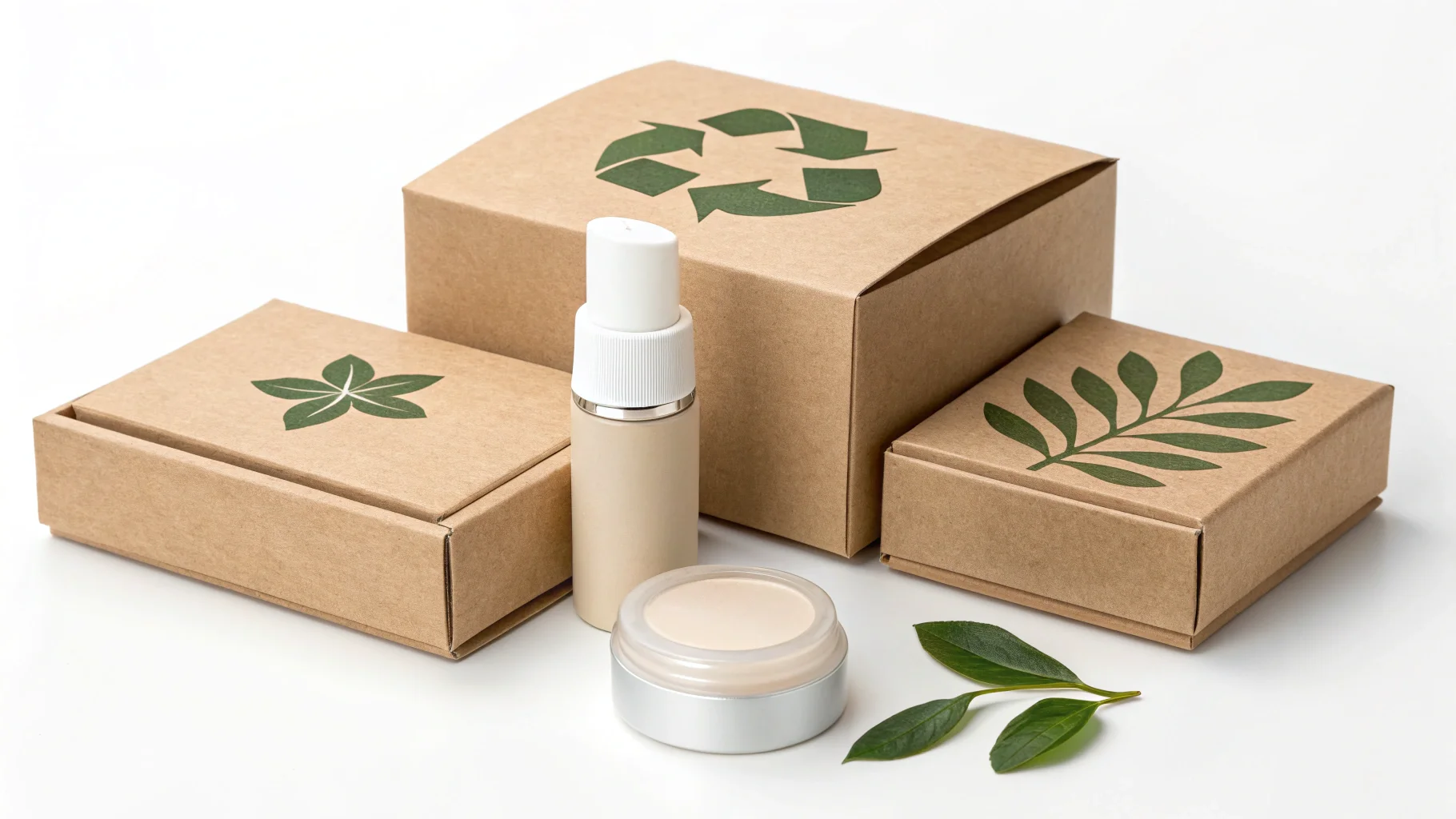 A collection of eco-friendly cosmetic boxes