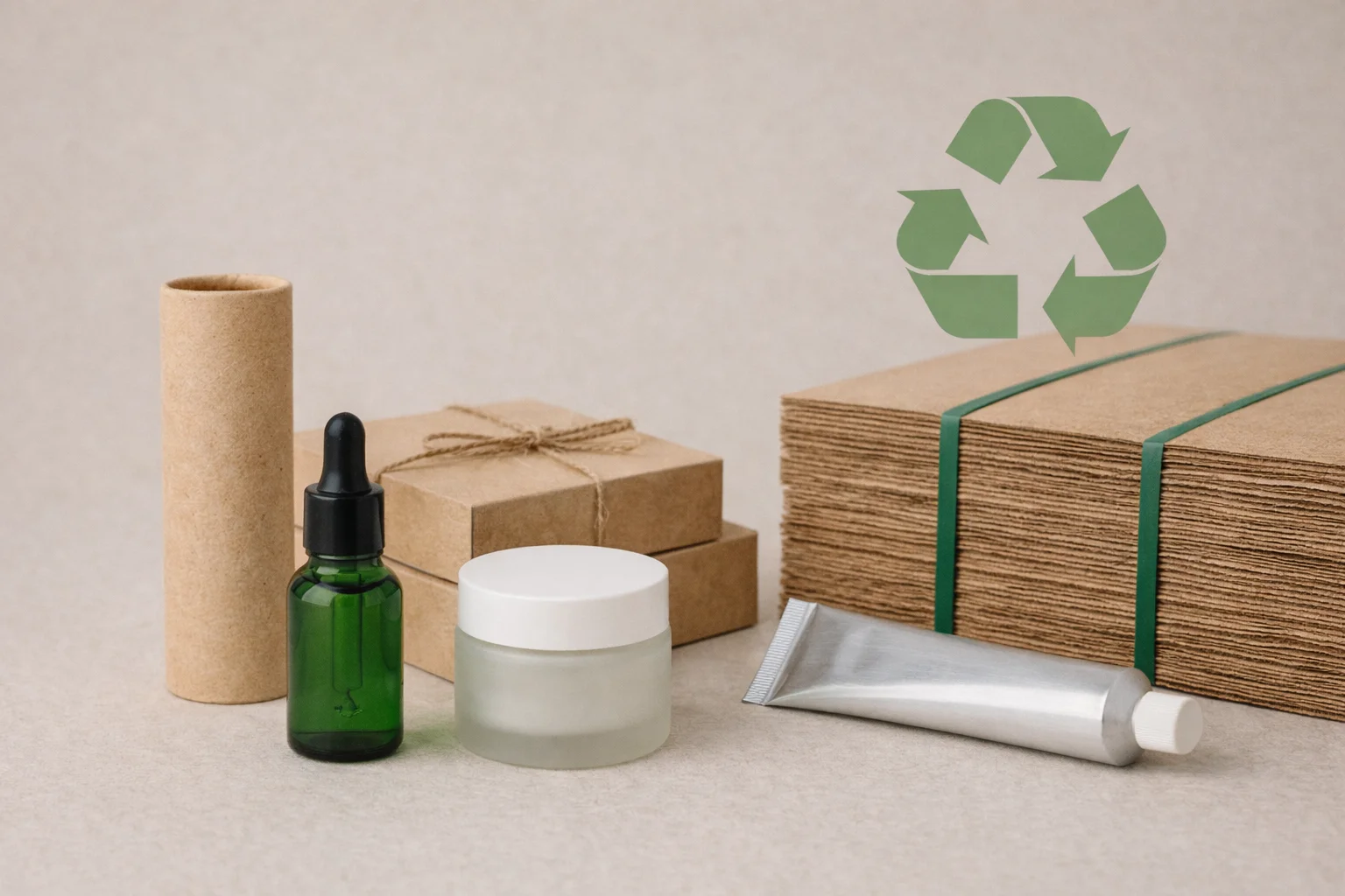 a simple, elegant cosmetic bottle that is also eco-friendly