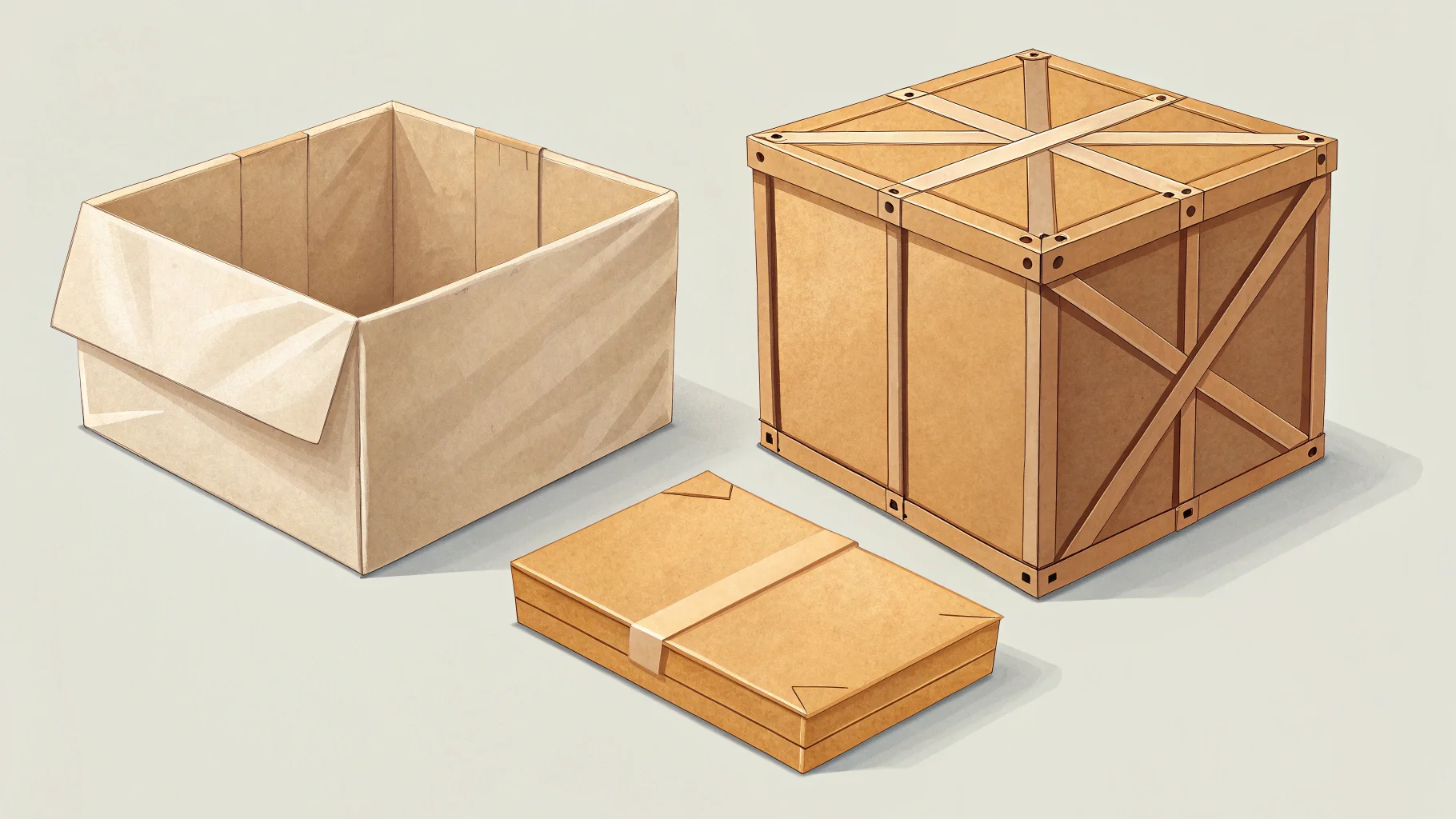 samples of different paper and cardstock for boxes