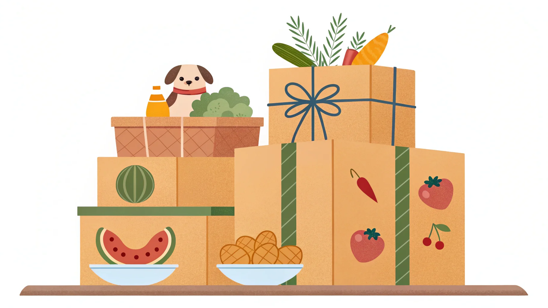 A collection of different subscription boxes for gifting