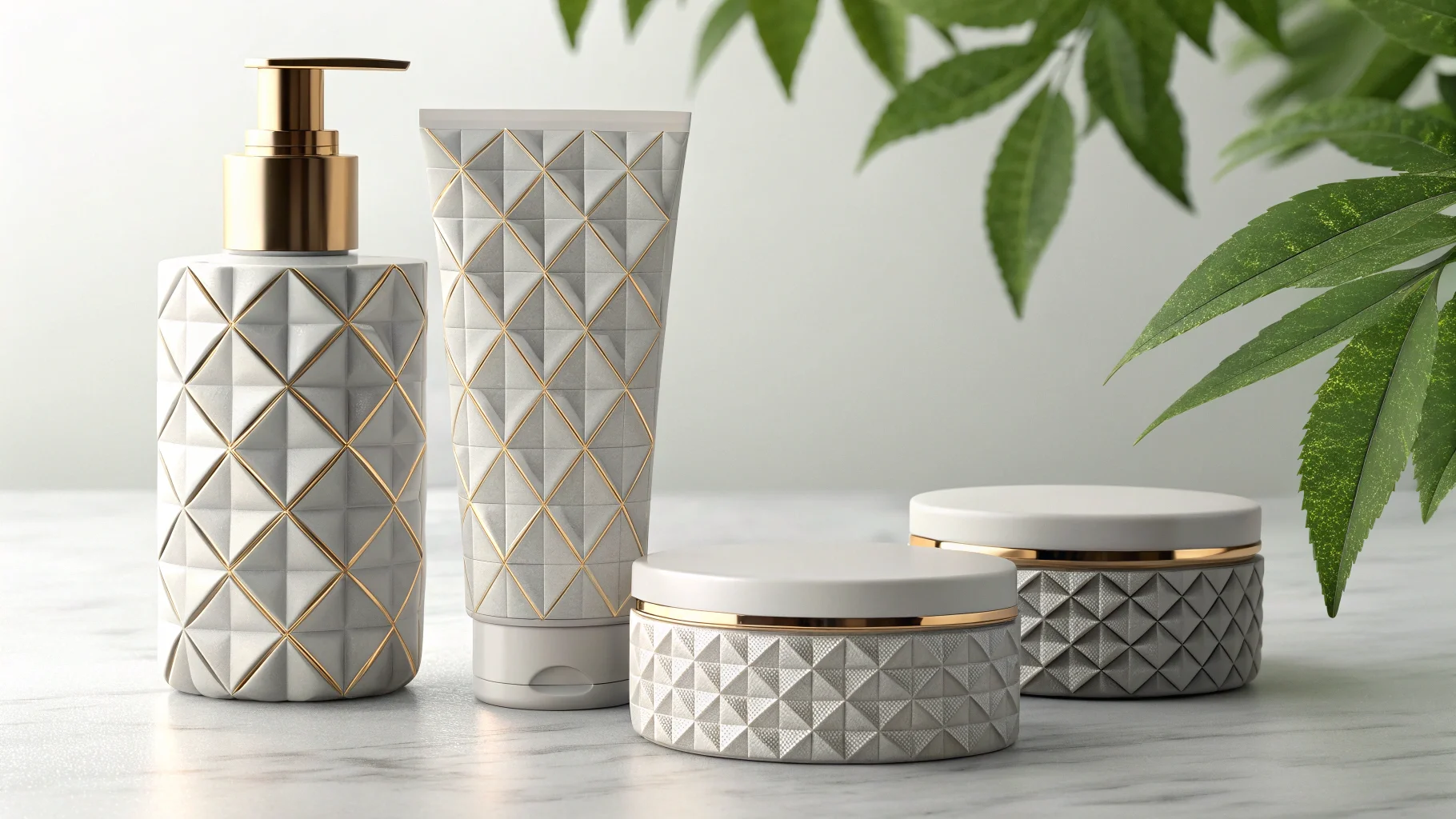 A futuristic concept of 3D-printed, personalized cosmetic packaging