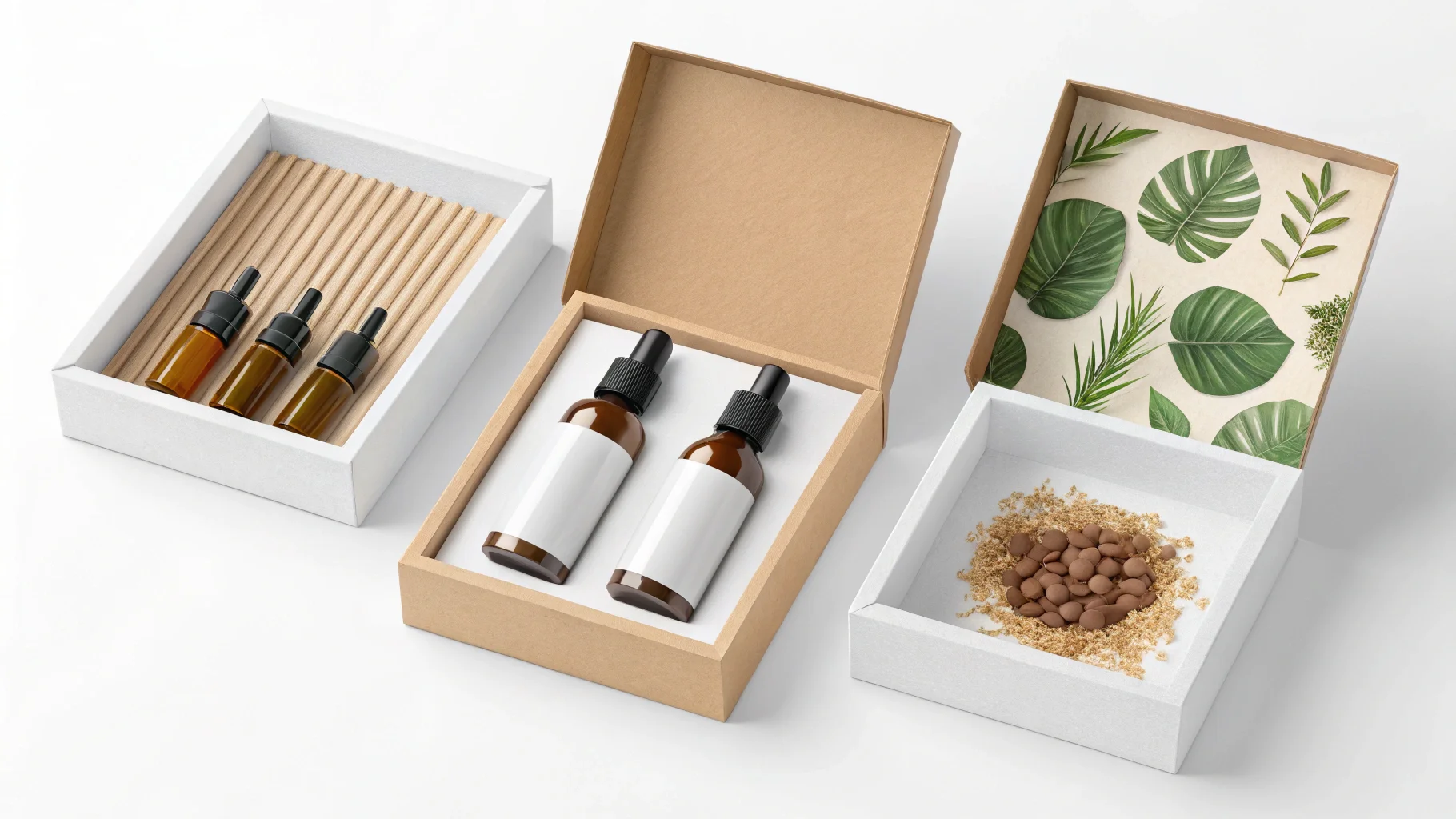 a woman happily looking at her hair in the mirror