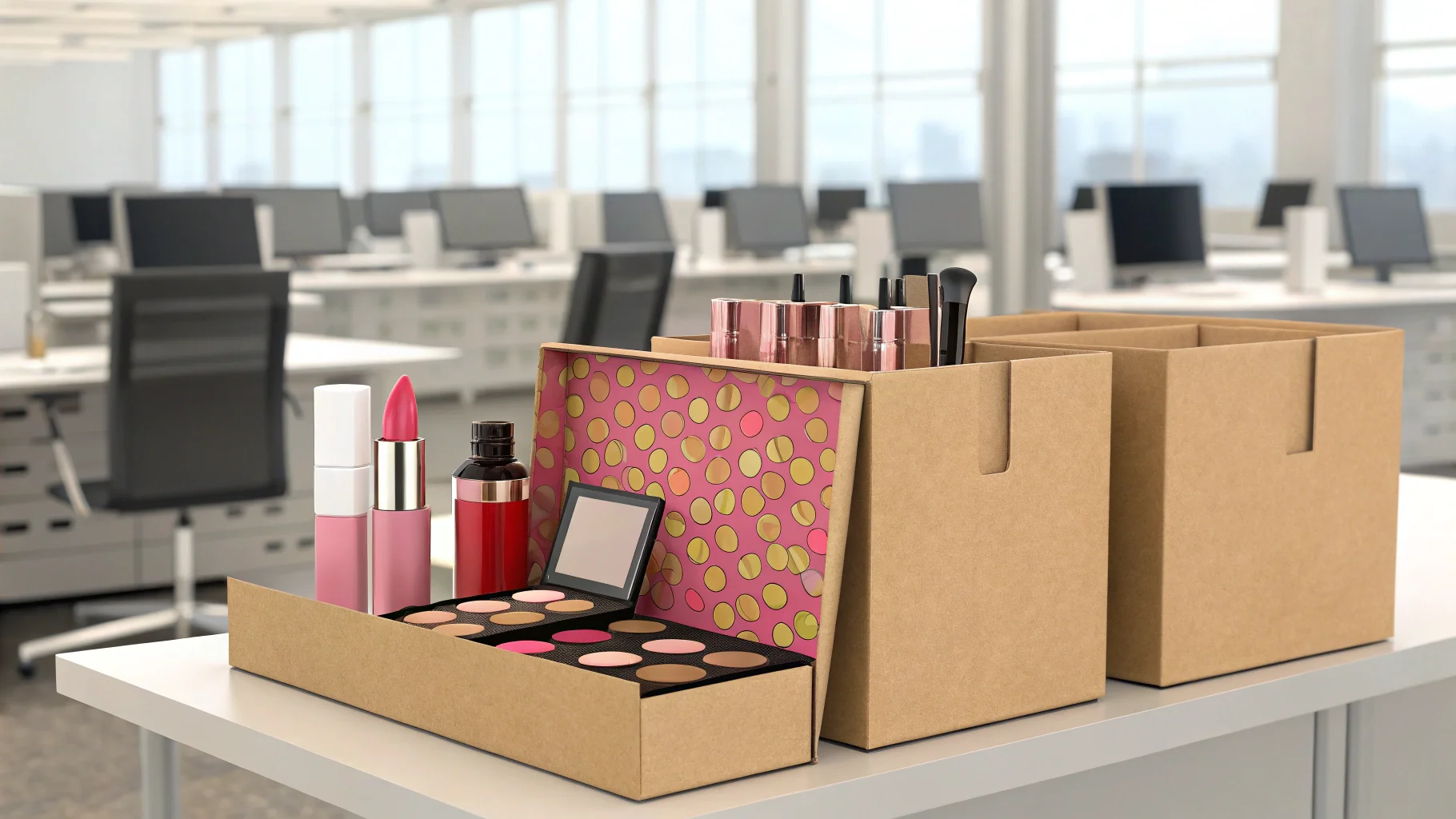 alt with keywords: a diagram showing the beauty box business model