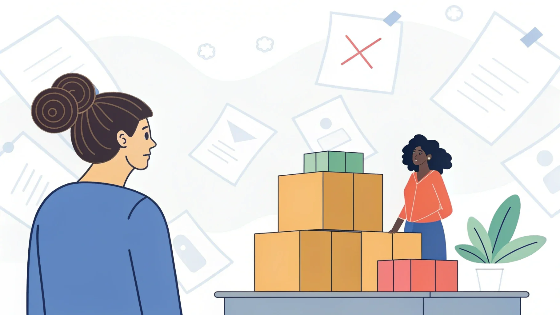 a person looking frustrated at a subscription box