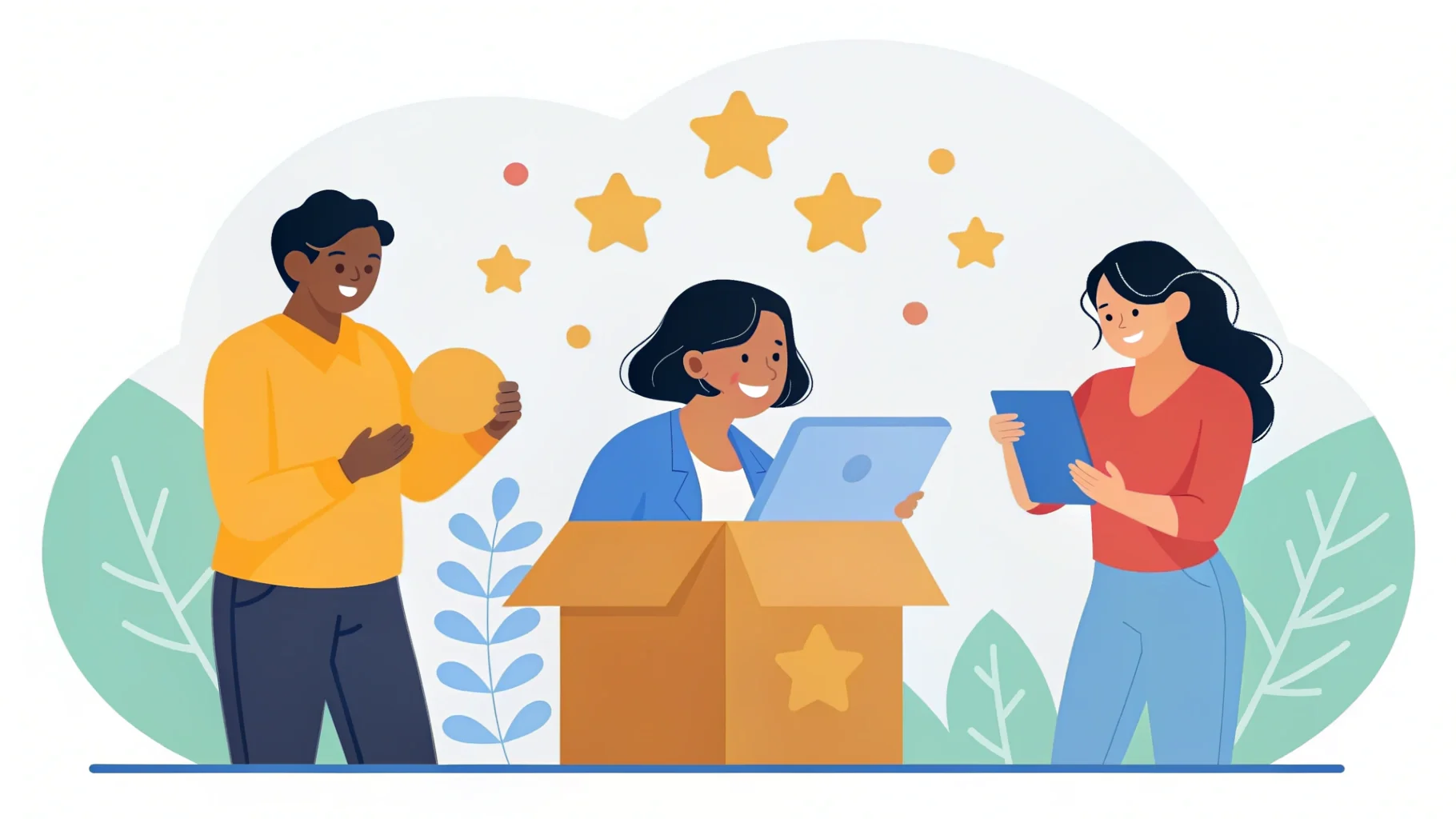 A collage of user-generated content featuring a brand's subscription box