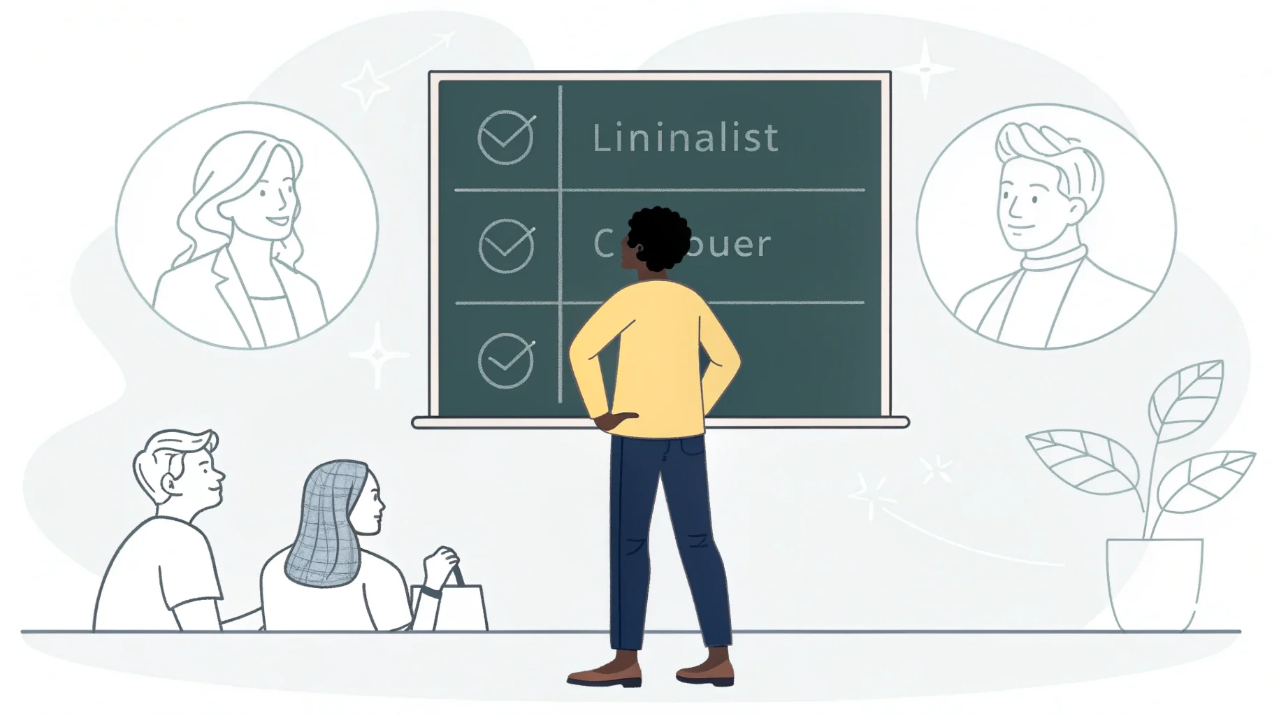 Define Brand and Target Market moodboard showing a brand's target market and aesthetic