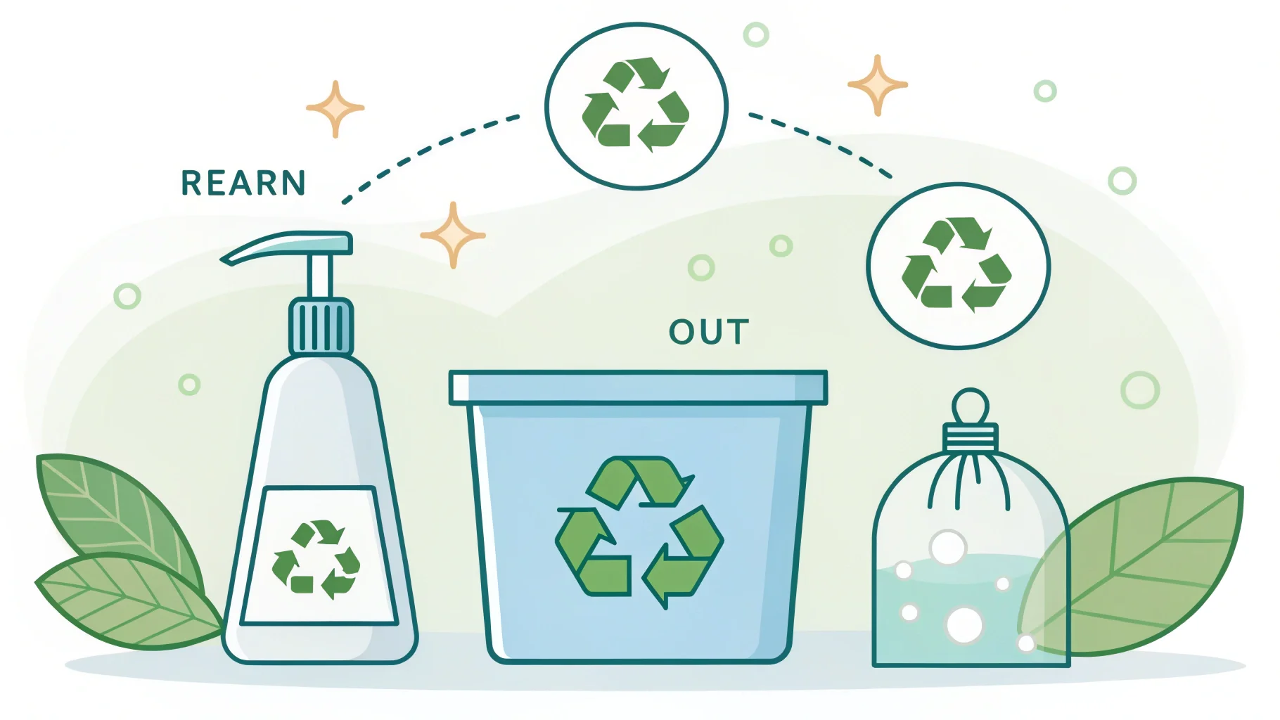 A brand's social media post explaining their sustainable packaging alt with keywords