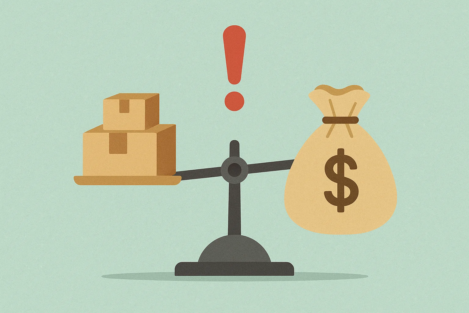 A calculator and packaging samples on a desk