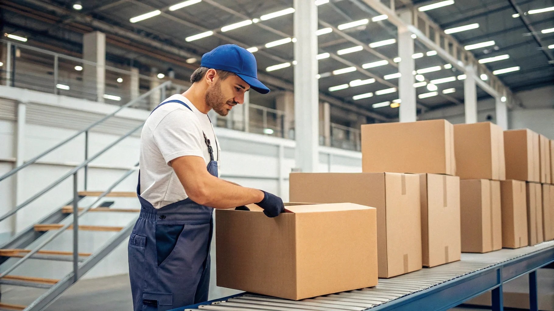 Different types of cardboard boxes side by side