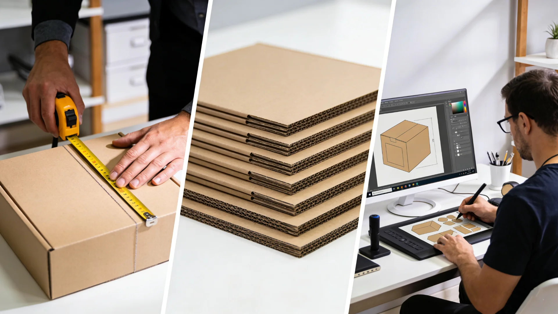 Choosing the Right Tuck Box Person measuring a product for a box