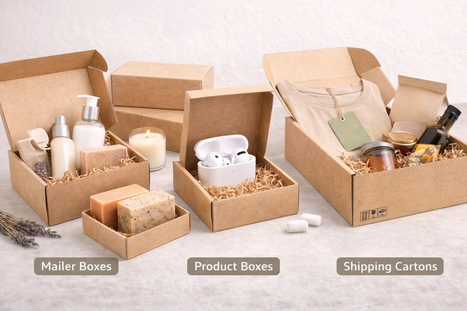 natural soap packaged in a kraft box