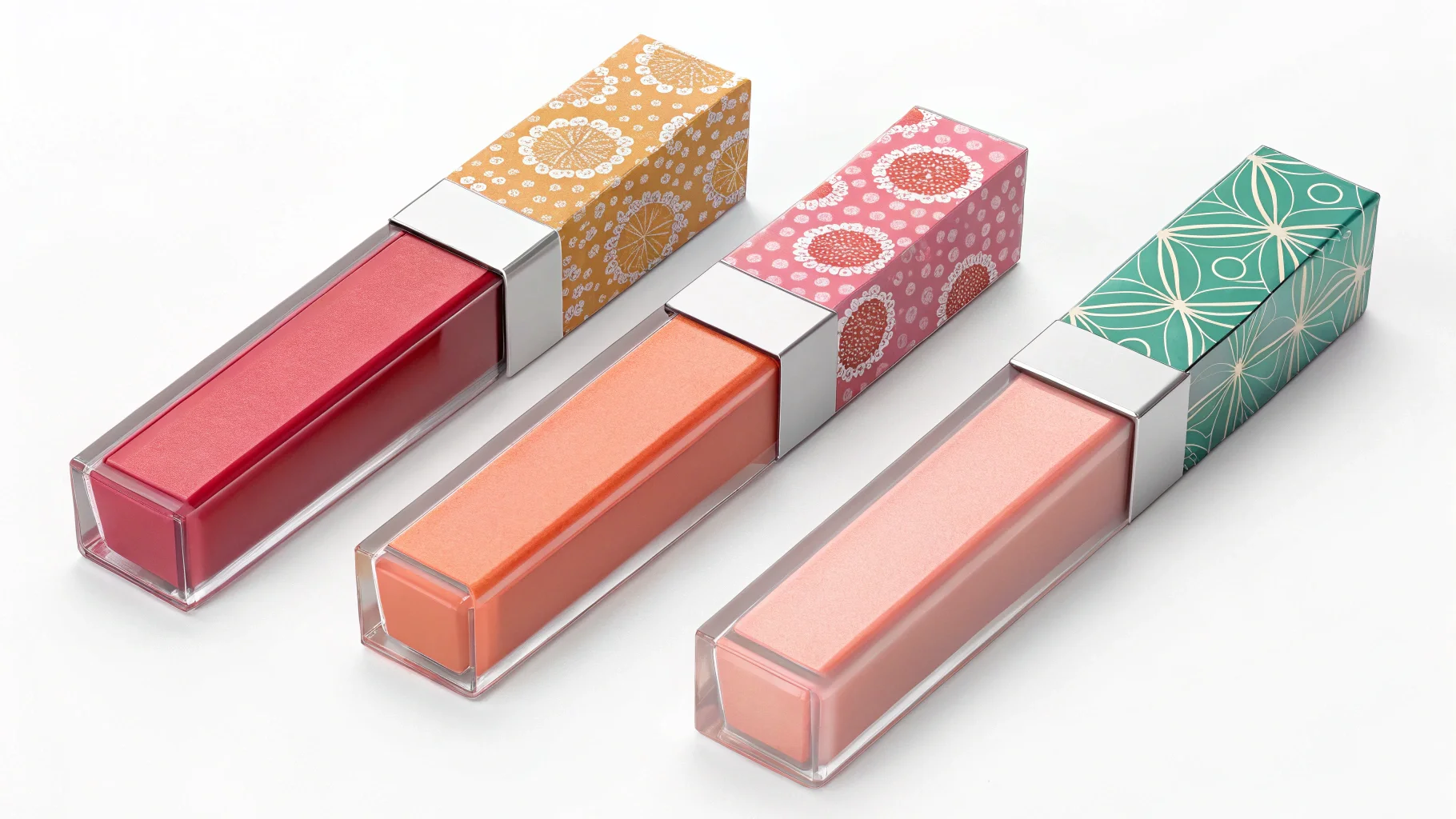 Creative Lip Gloss Packaging Ideas A collection of creative lip gloss packages with unique shapes and designs