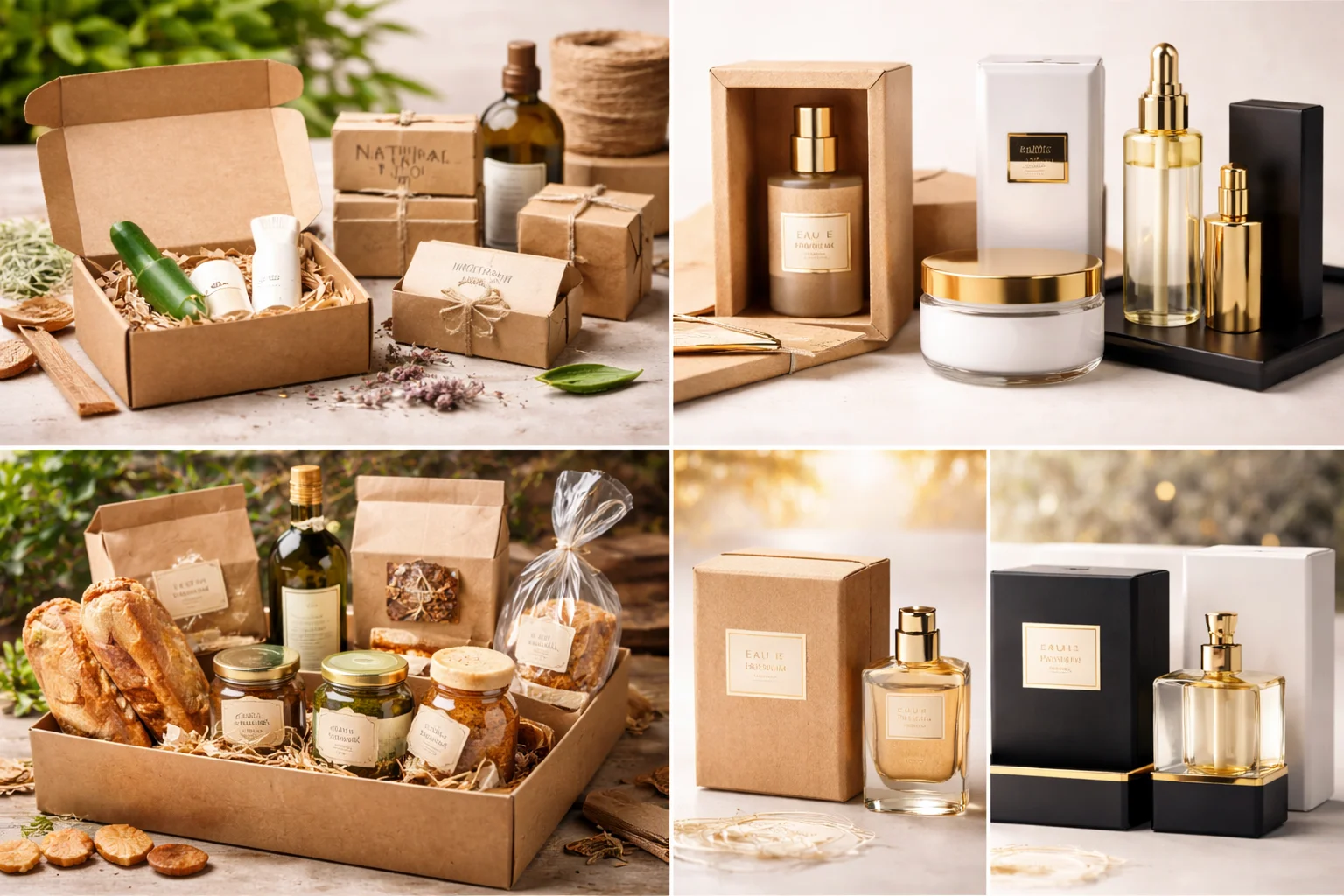 A rustic-looking cosmetic product perfectly matched with a kraft box