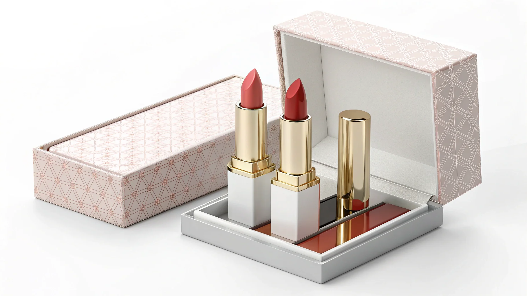 A well-designed lipstick box with clear information