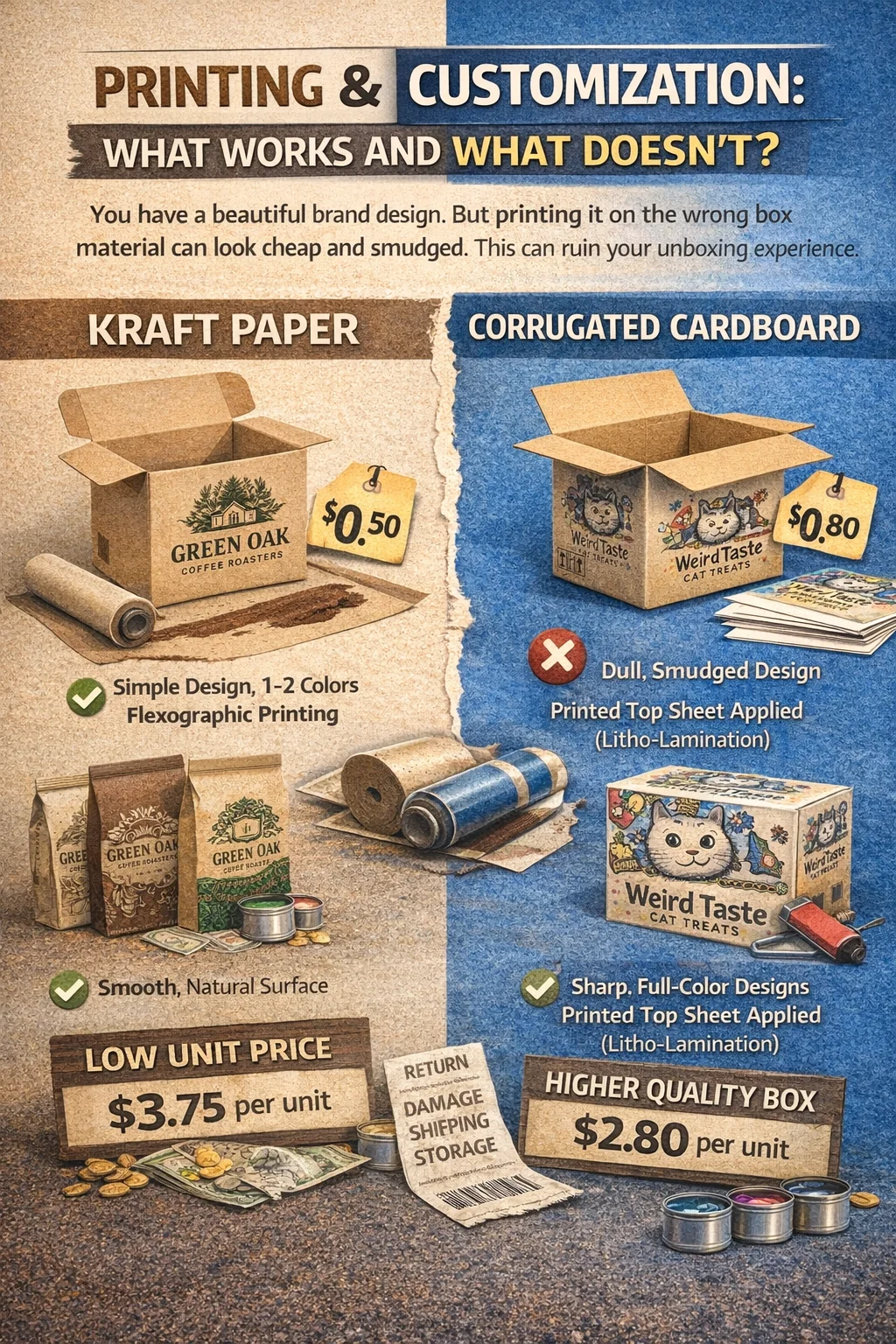 A beautifully printed custom box